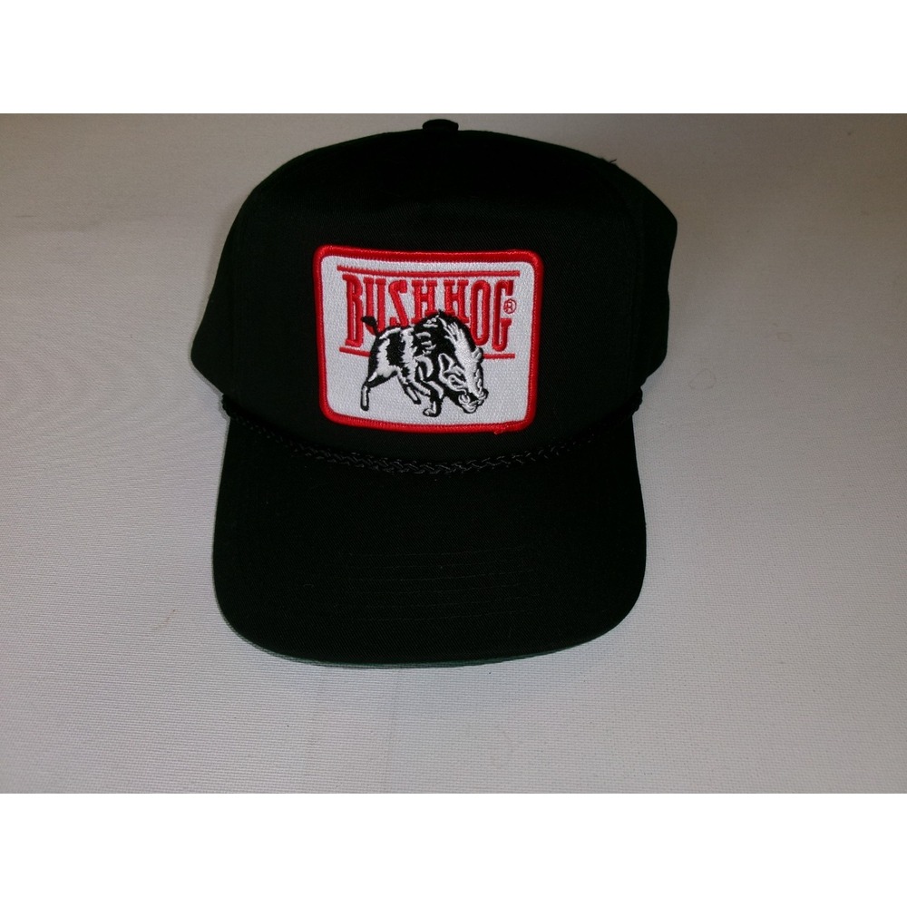 BUSH HOG STRAPBACK FISHING BEACH GOLF HAT CAP VINTAGE DEADSTOCK U5
